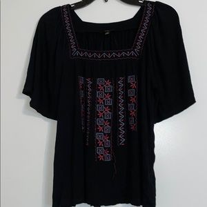 Black flowy shirt
